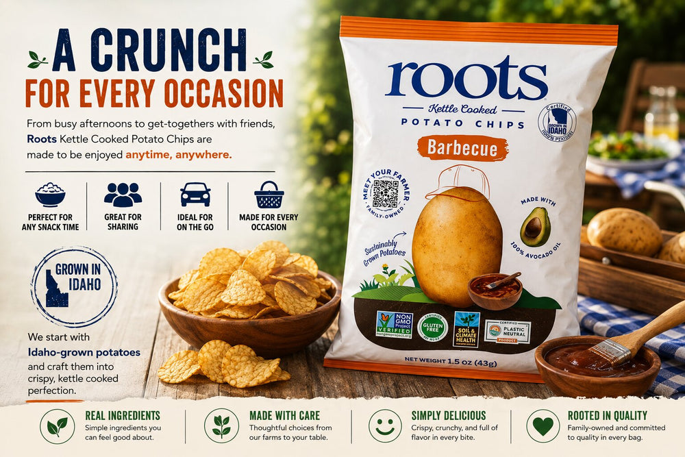 A Crunch for Every Occasion | Roots Kettle Cooked Potato Chips