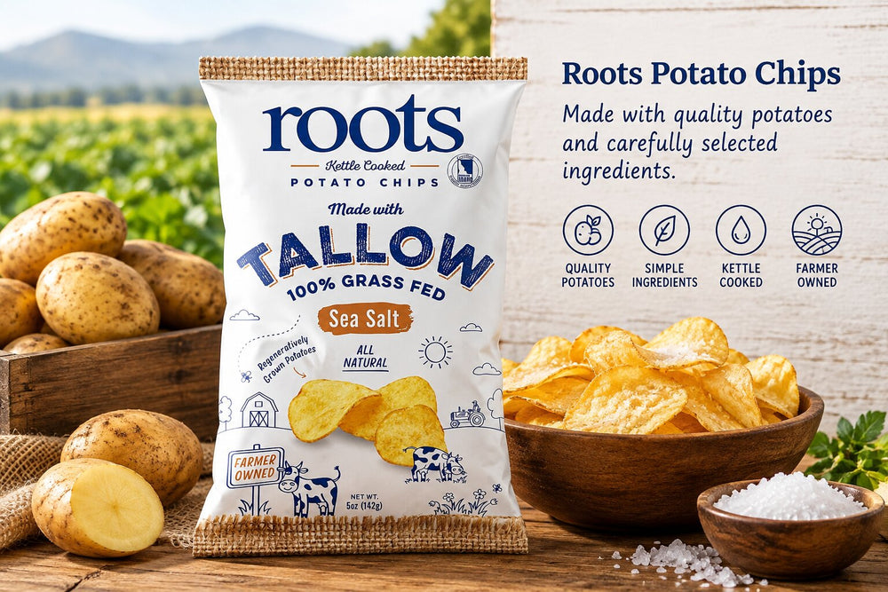 Roots Potato Chips | Quality Potatoes & Delicious Crunch