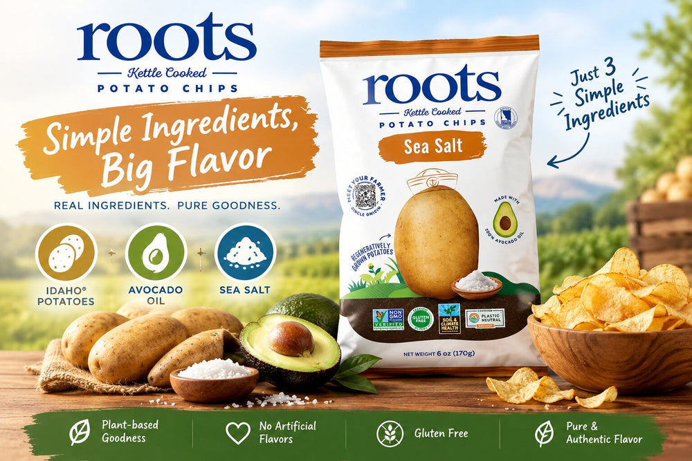 Roots Sea Salt Potato Chips | Simple Ingredients & Big Flavor