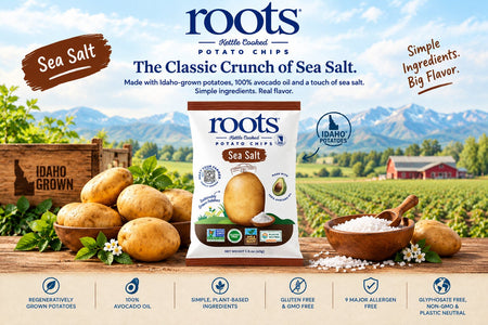 Sea Salt Kettle-Cooked Potato Chips | Roots Potato Chips