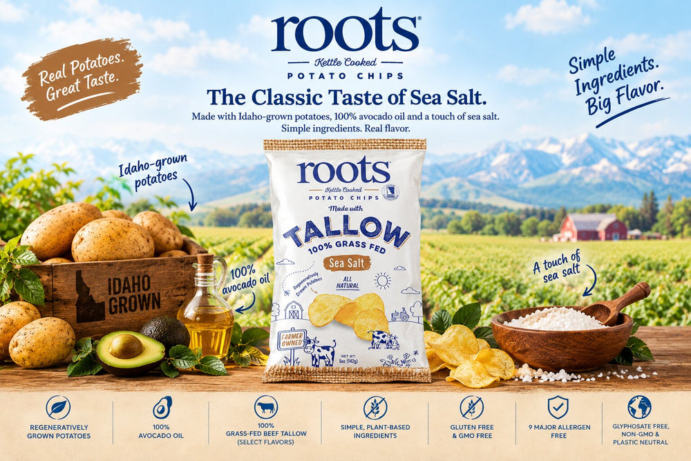 Idaho Potato Chips & Flavors | Roots Potato Chips