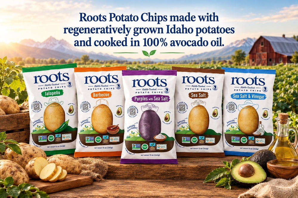 100% Avocado Oil Potato Chips | Roots Potato Chips