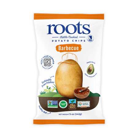 Barbecue Kettle Cooked Potato Chips – New Smoky-Sweet Flavor – Idaho Potatoes in Avocado Oil – (12 x 5 oz Bags)