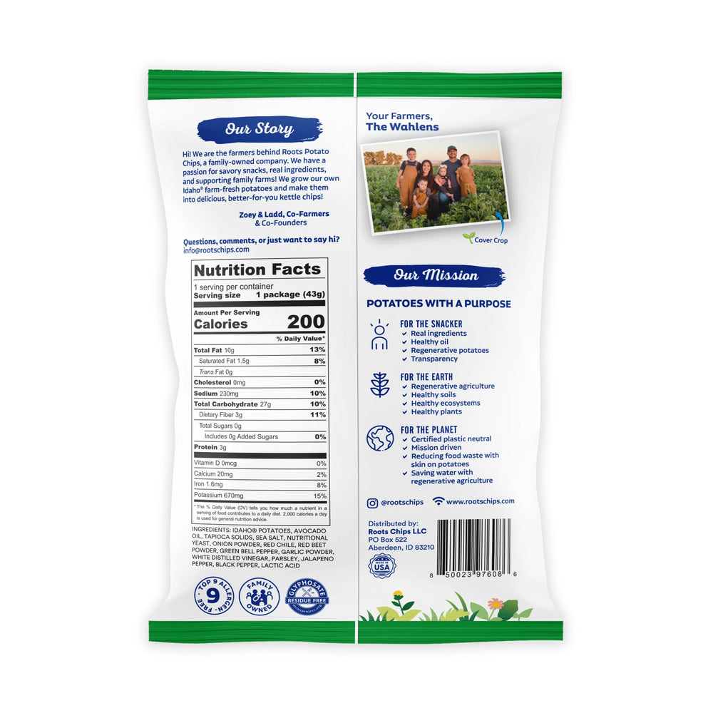 Jalapeño Kettle Cooked Potato Chips – Spicy, Zesty Flavor – Idaho Potatoes in Avocado Oil – (30 × 1.5 oz Bags)