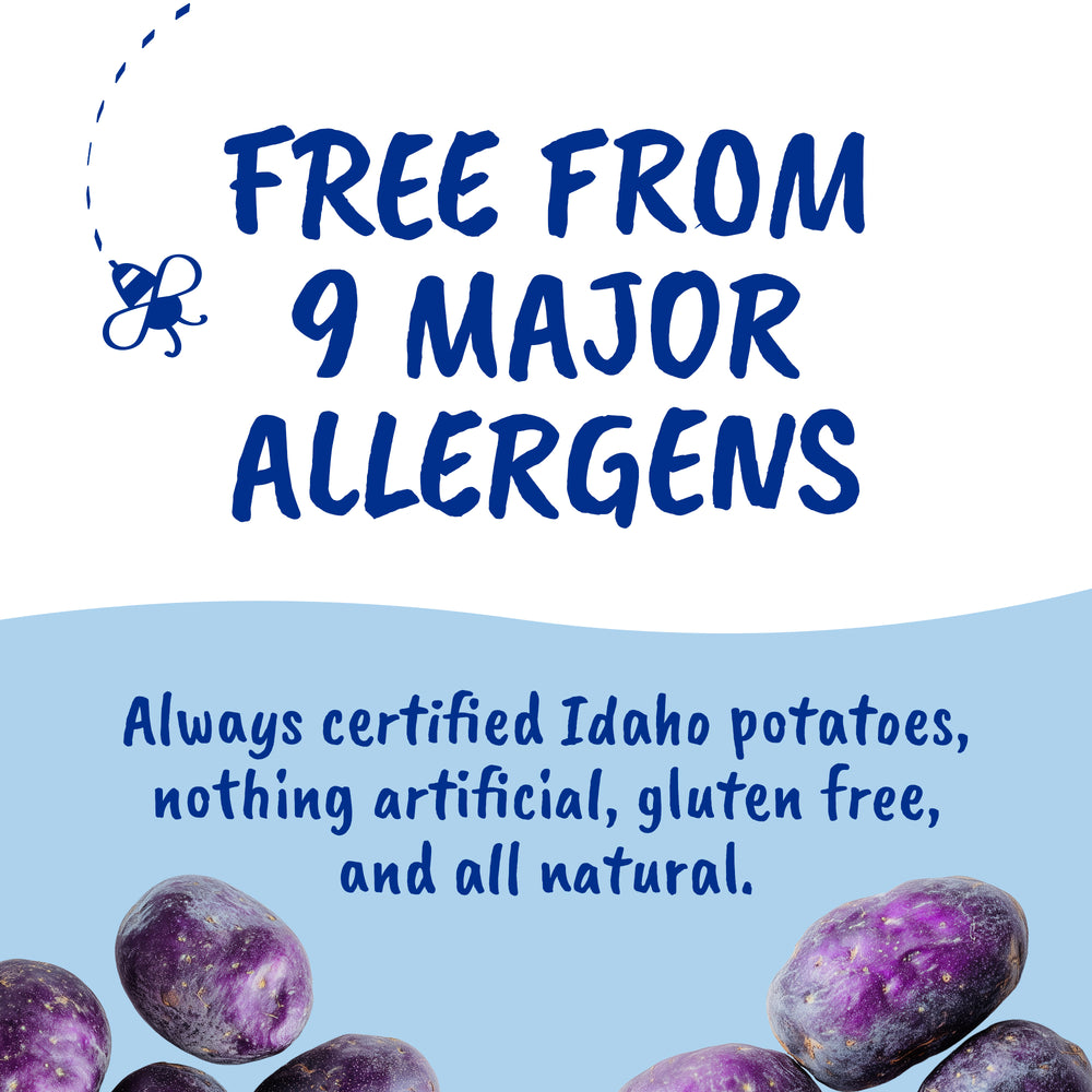 Purple Sea Salt Kettle Cooked Potato Chips – Regenerative Idaho Potatoes – Avocado Oil Crunch – (30 x 1.5 oz Bags)